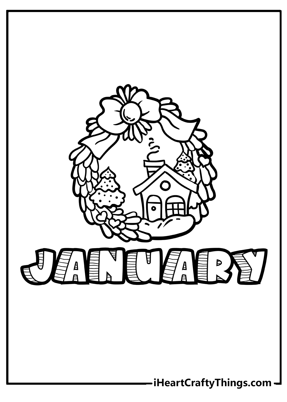 January coloring pages free printables