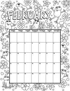 Printable coloring calendar for and woo jr kids activities childrens publishing