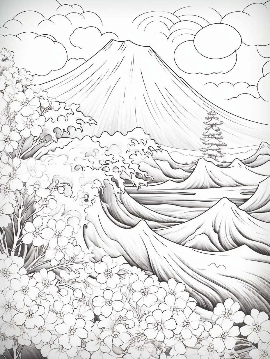 Japan coloring books for children coloring pages