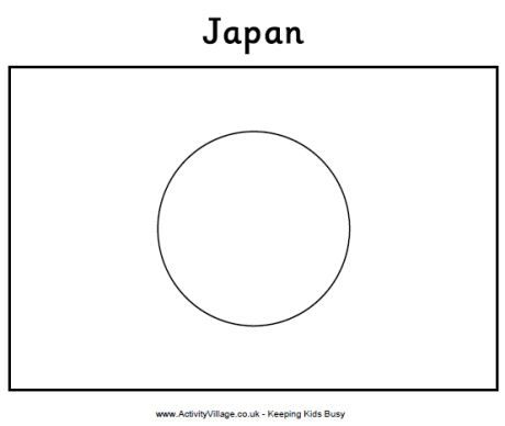 Japan flag colouring page flag coloring pages japan flag japan