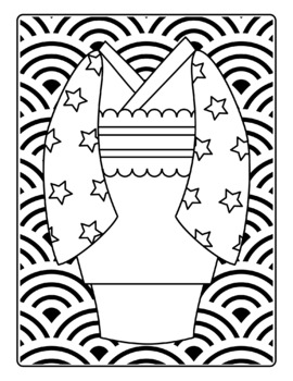 Japan coloring pages by qetsy tpt