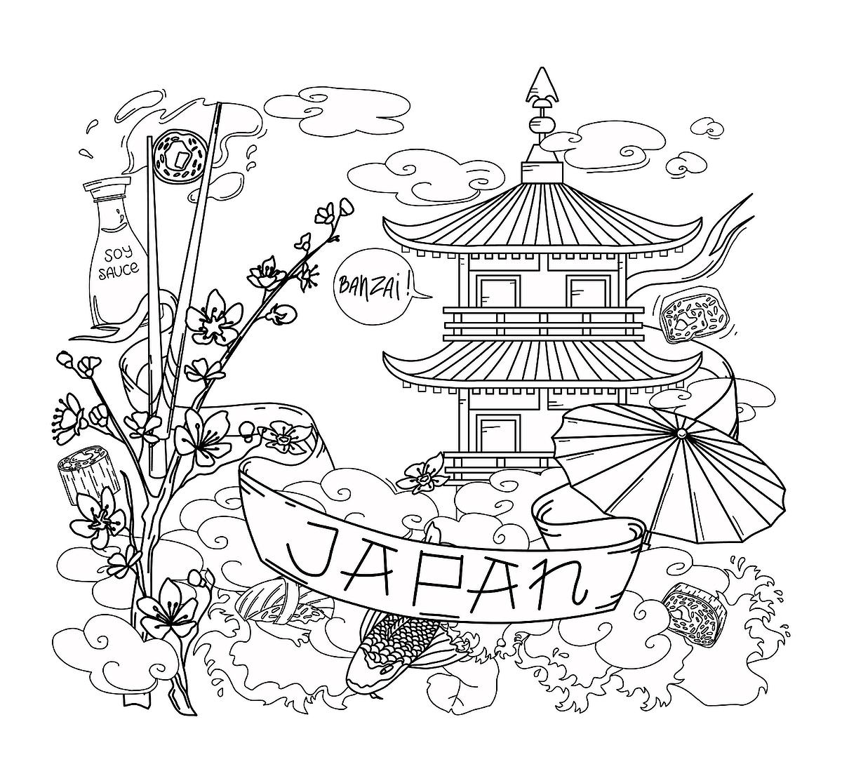 Japan coloring pages free printable coloring pages of japan â from food to places to people printables mom