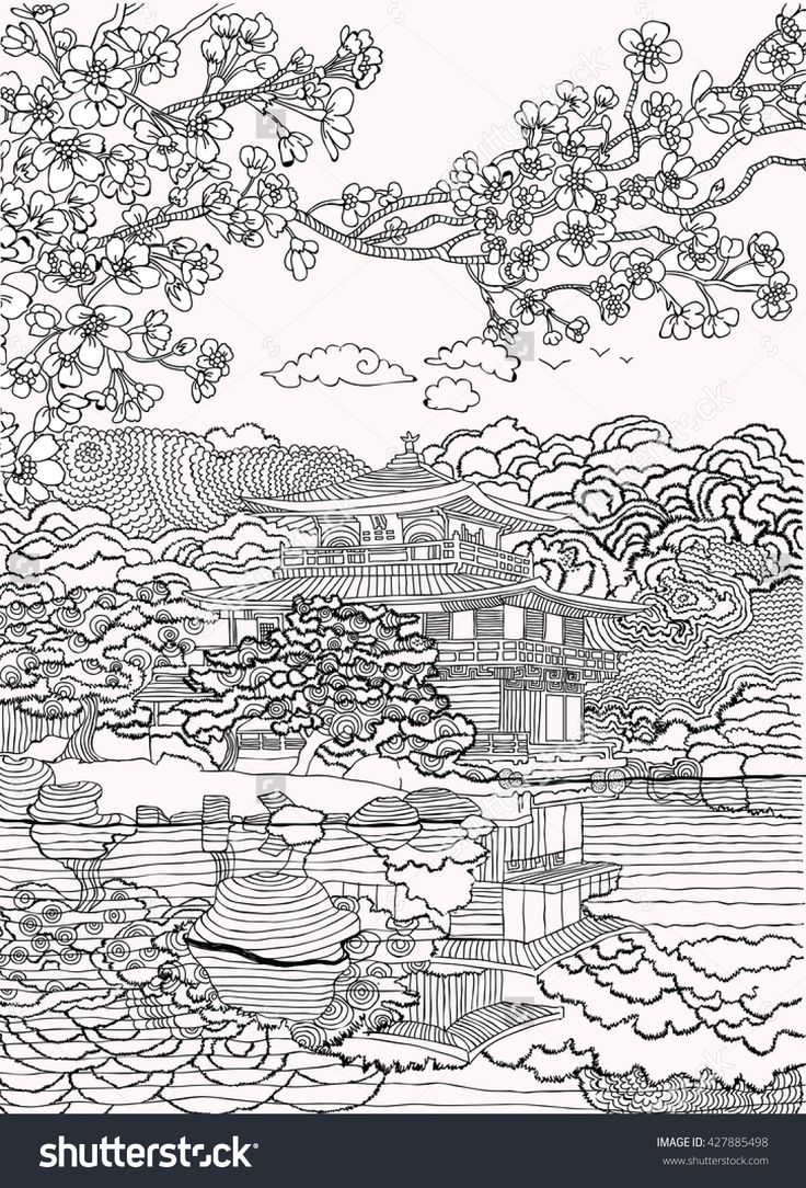 Japan coloring pages shutterstock coloring pages adult coloring pages mandala coloring books