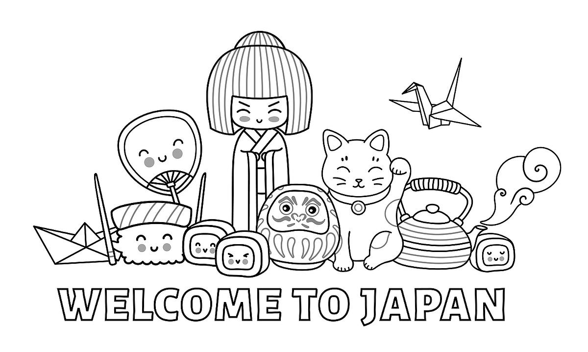 Japan coloring pages free printable coloring pages of japan â from food to places to people printables mom