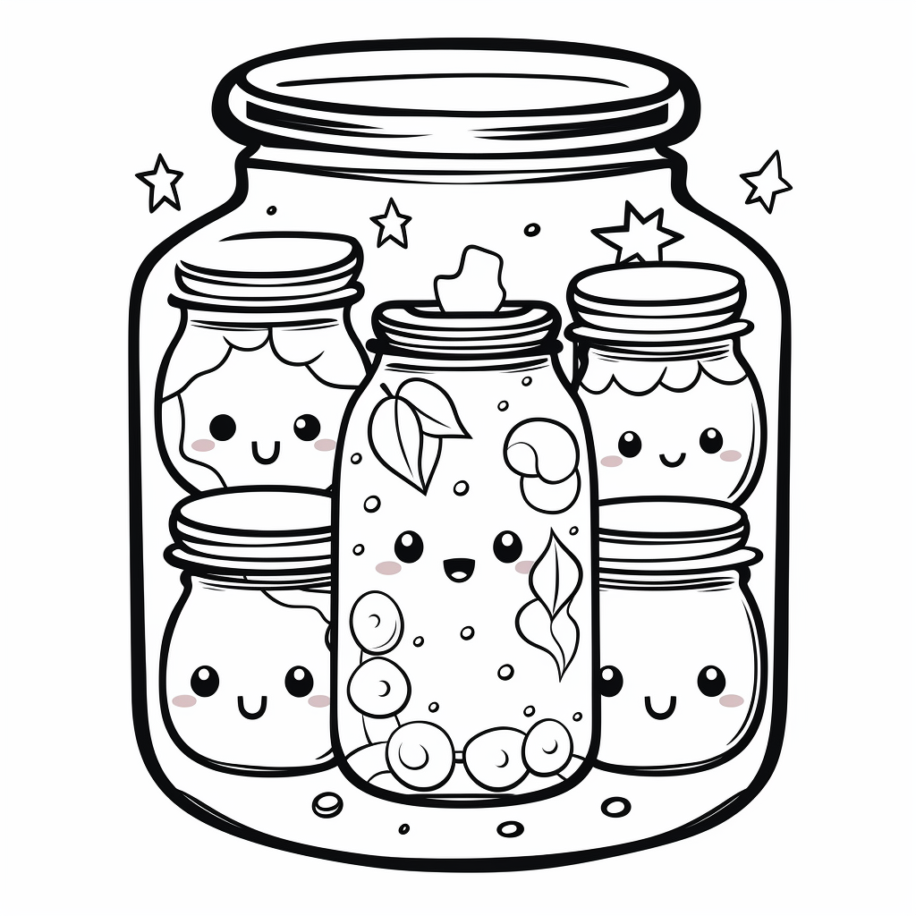 Jar coloring page