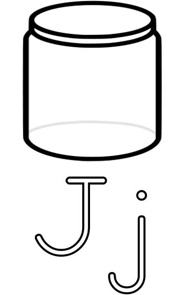 Jar coloring page