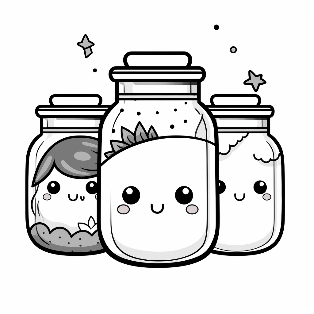 Jar coloring page