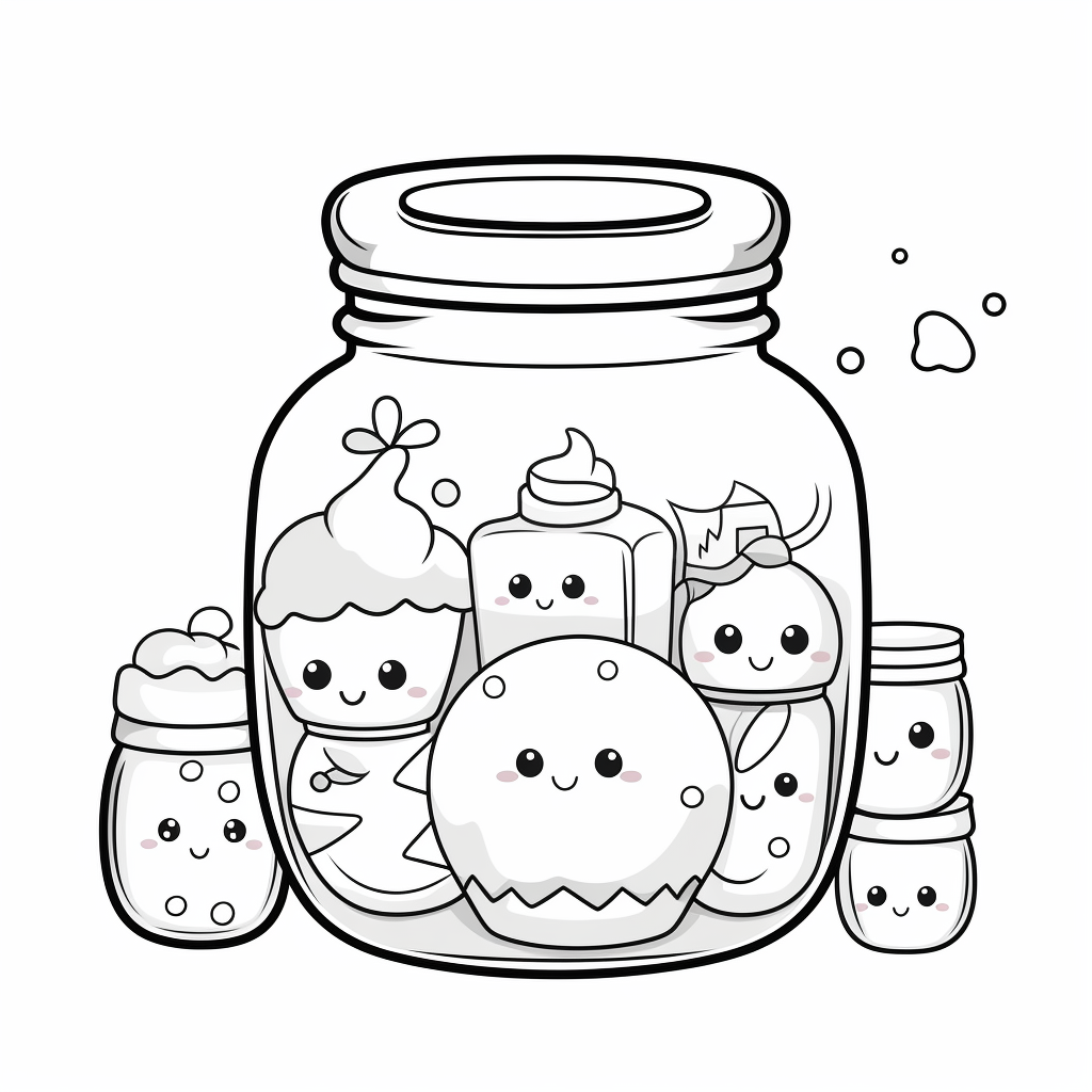 Jar coloring page