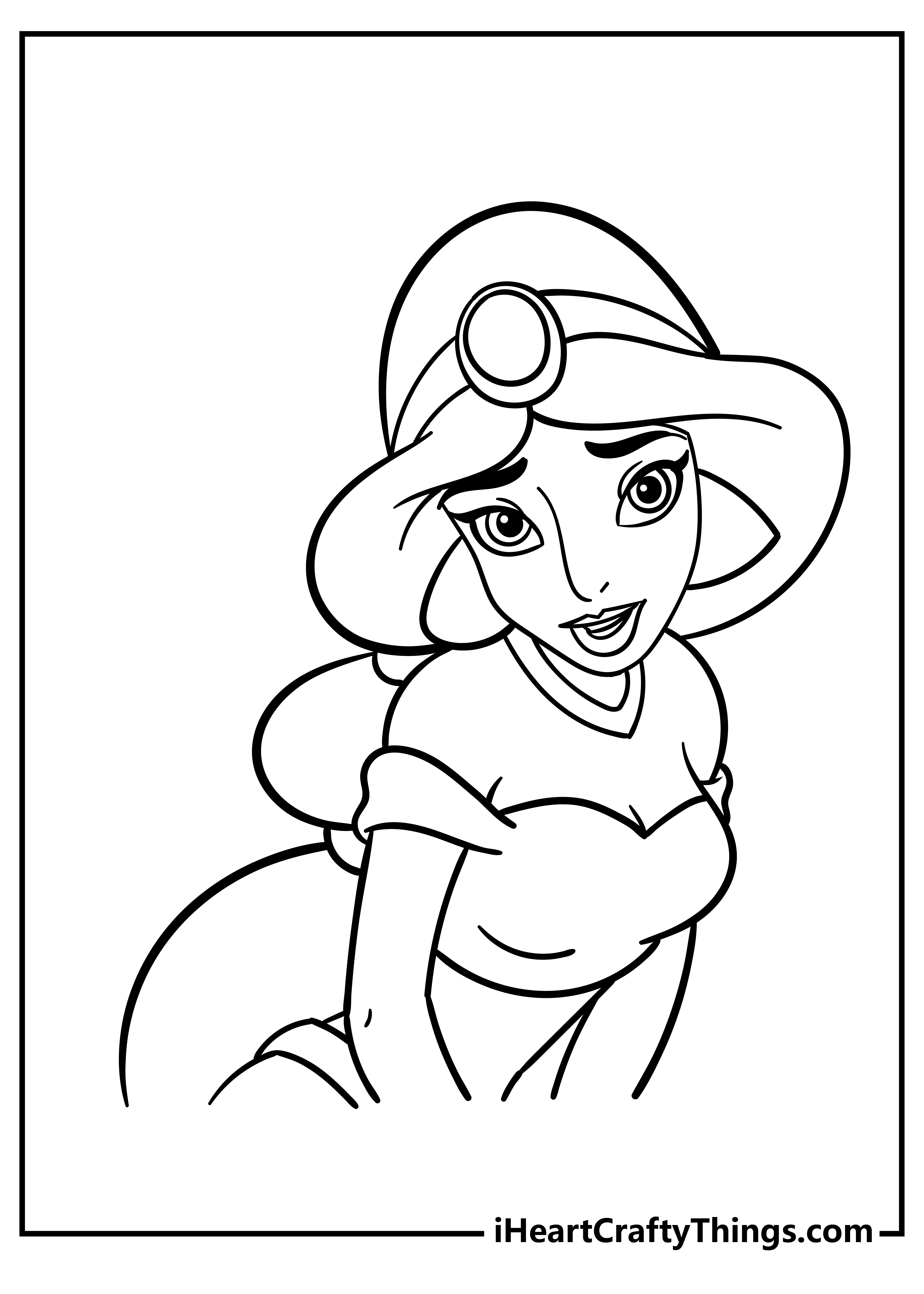 Jasmine coloring pages free printables