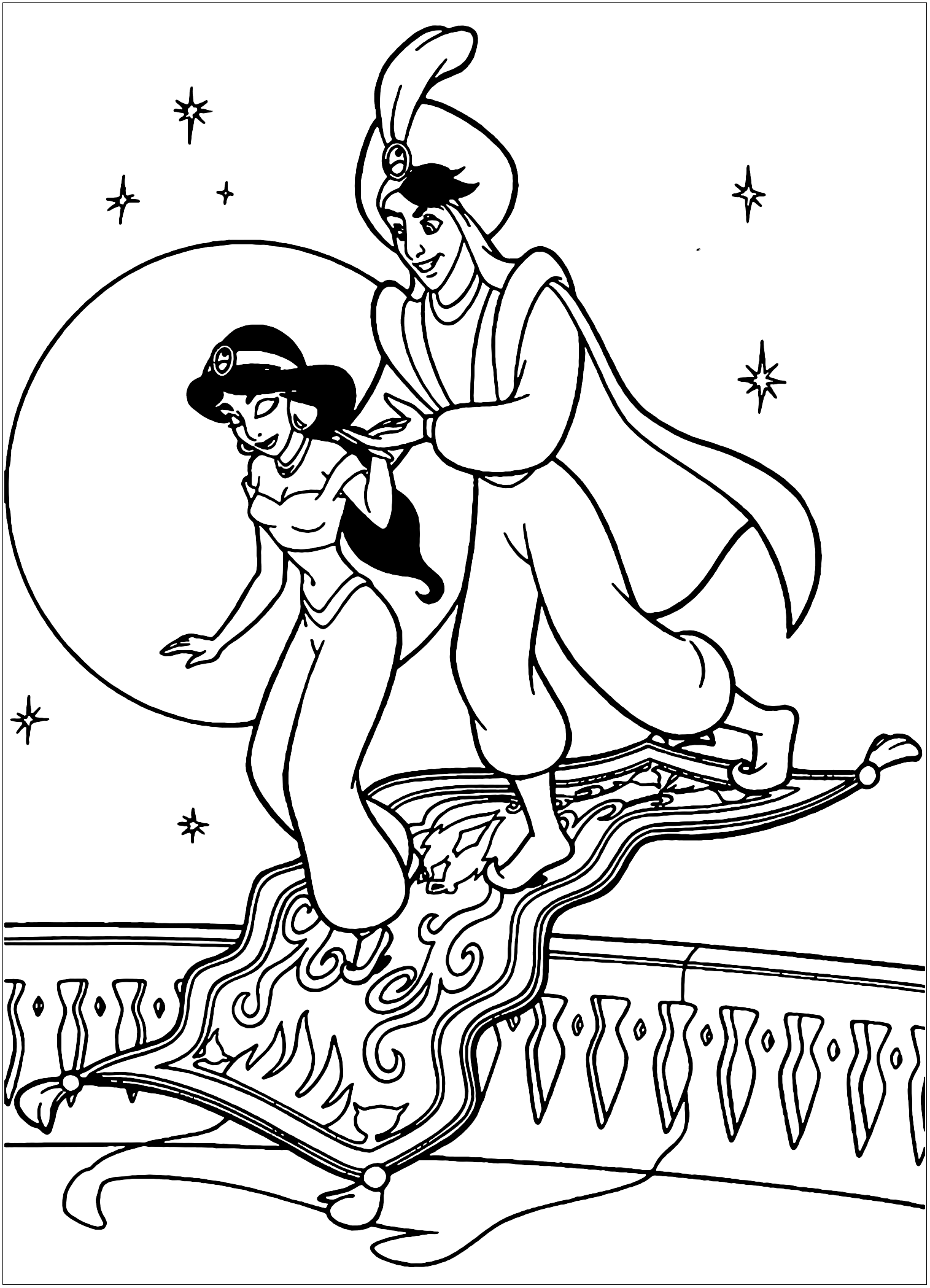 Aladdin and jasmine disney characters