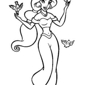 Jasmine coloring pages printable for free download