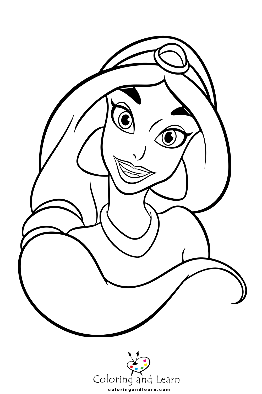 Jasmine coloring pages