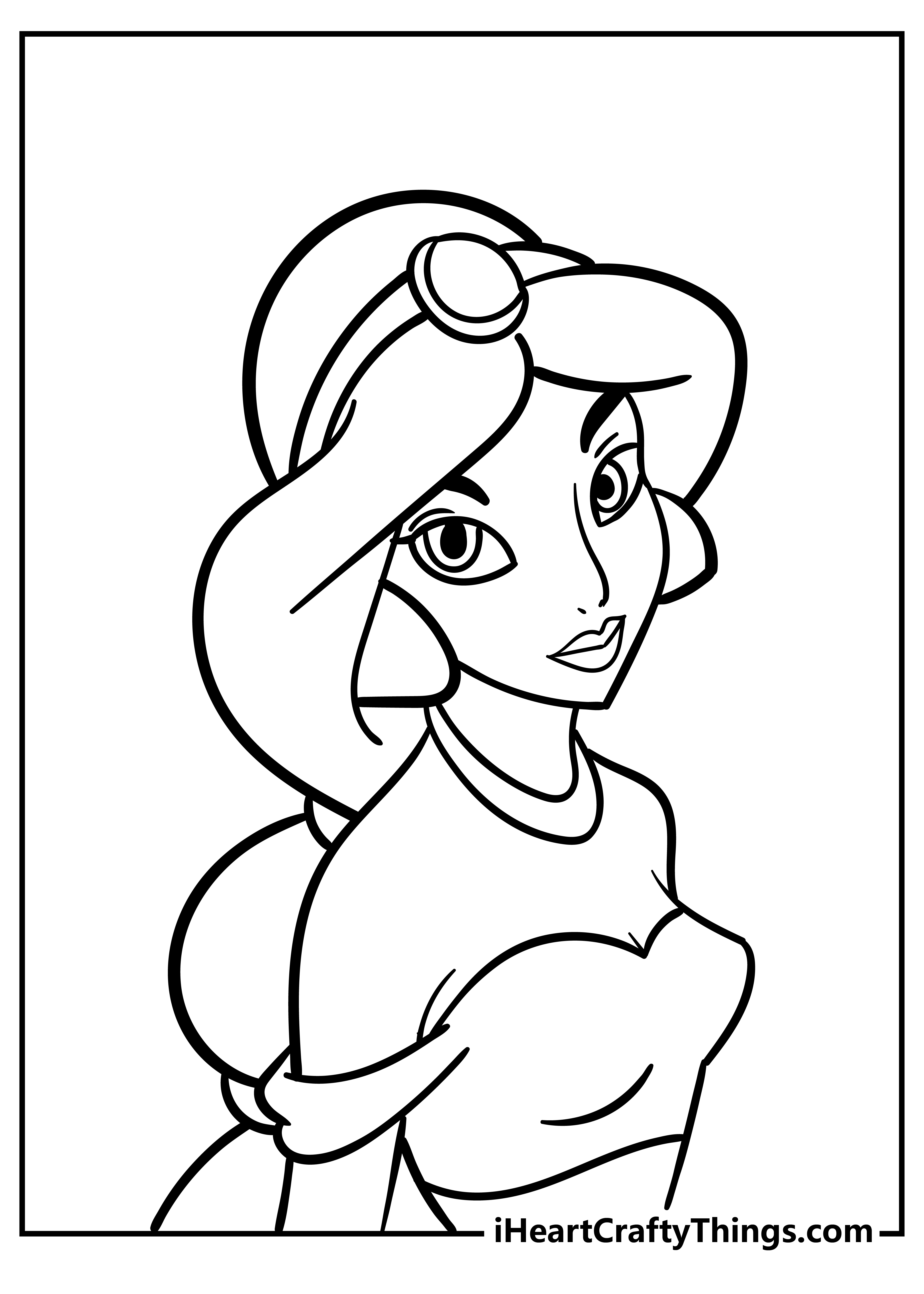 Jasmine coloring pages free printables