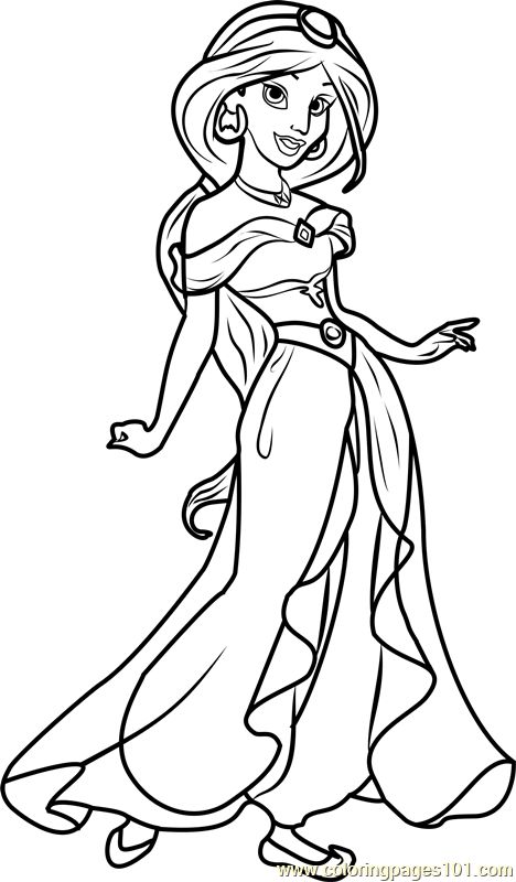 Princess jasmine coloring page disney princess colors princess coloring disney princess coloring pages