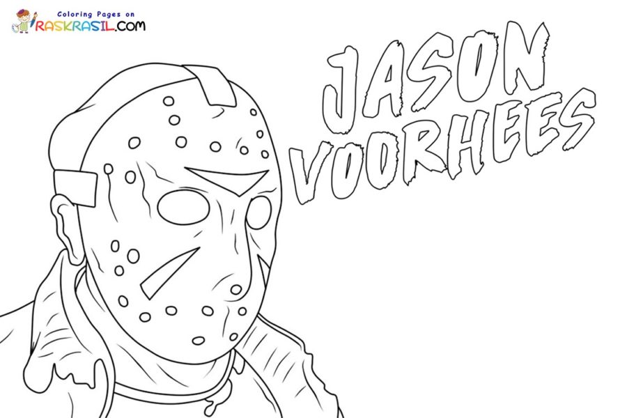 Jason voorhees coloring pages
