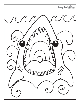 Shark coloring pages