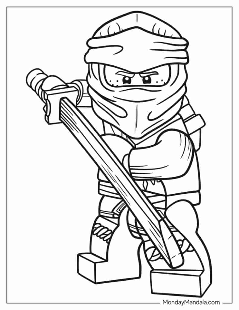 Lego ninjago coloring pages free pdf printables