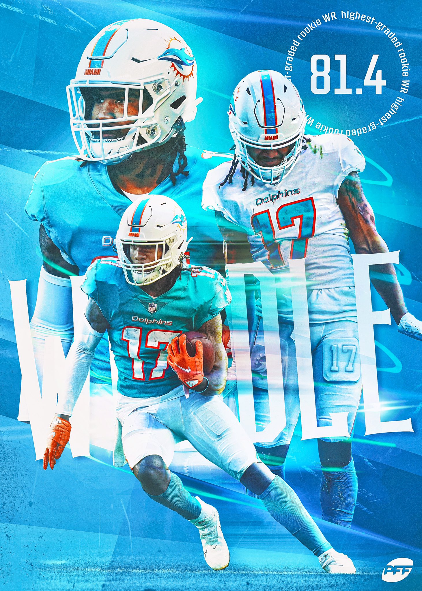 Jaylen Waddle Wallpaper/PFP Part 3 #jaylenwaddle #nfl #17 #miamidolphi