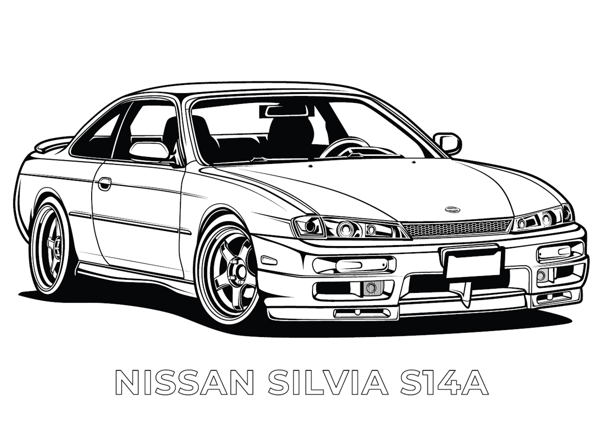 Jdm legends colouring book