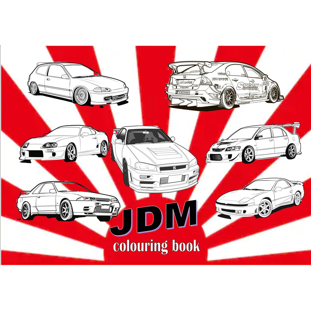 Jdm colouring book