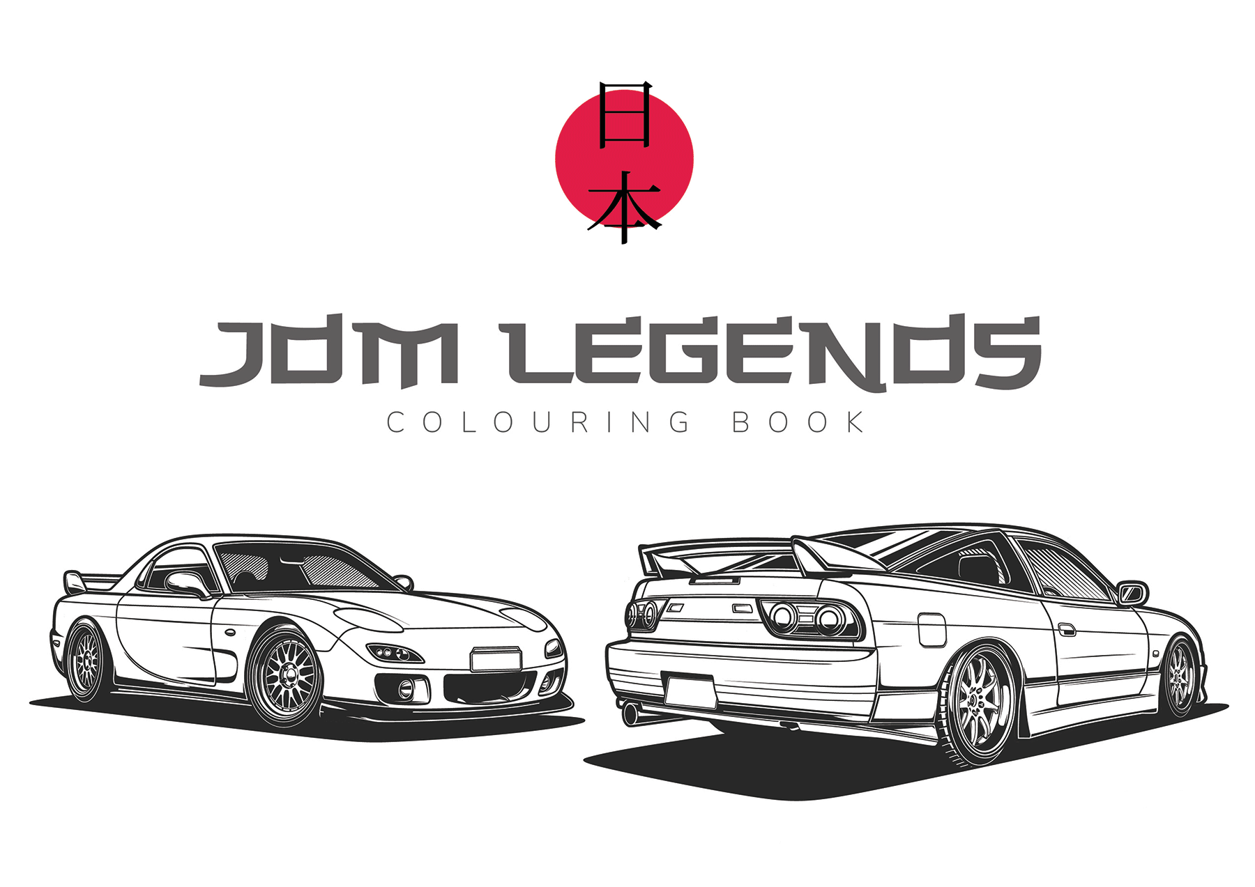 Jdm legends colouring book