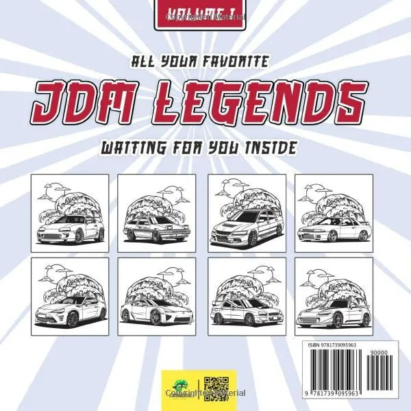 Jdm legends loring book car loring book featuring the most regnizable j