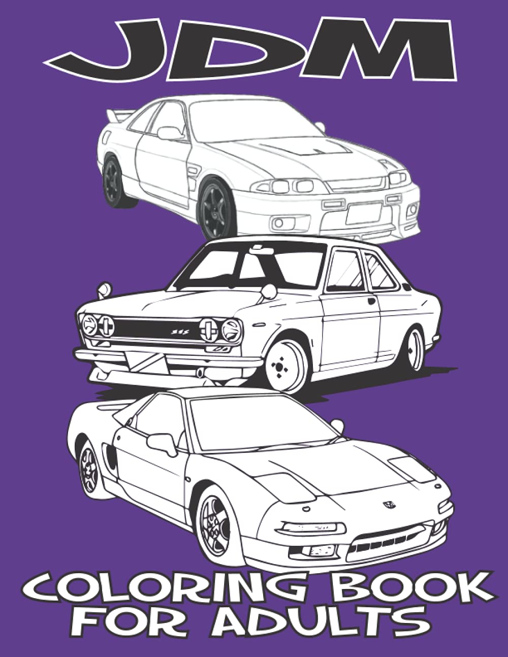 Jdm coloring book for adults japanese cars coloring pages for jdm car fans by jdm fanclub