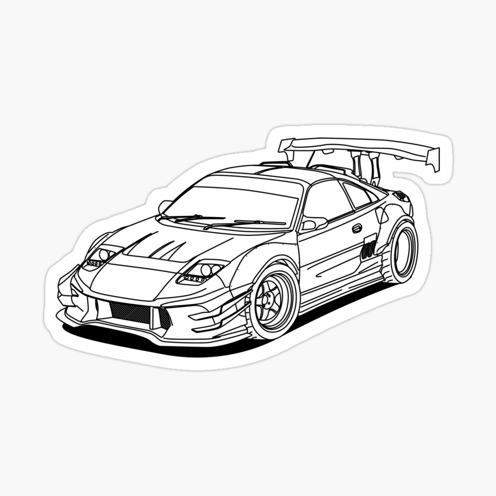 Jdm car art board print for sale by megalawlz