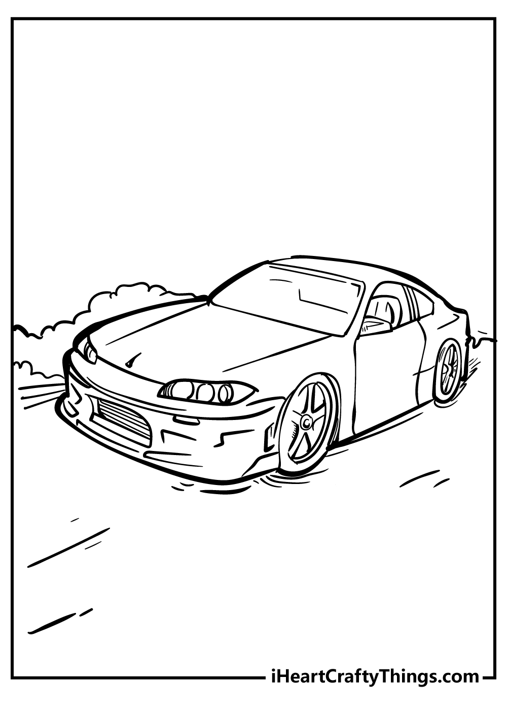 Cool car coloring pages free printables