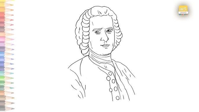 Rousseau jean jacques drawing how to draw rousseau jean jacques step by step drawing tutorials