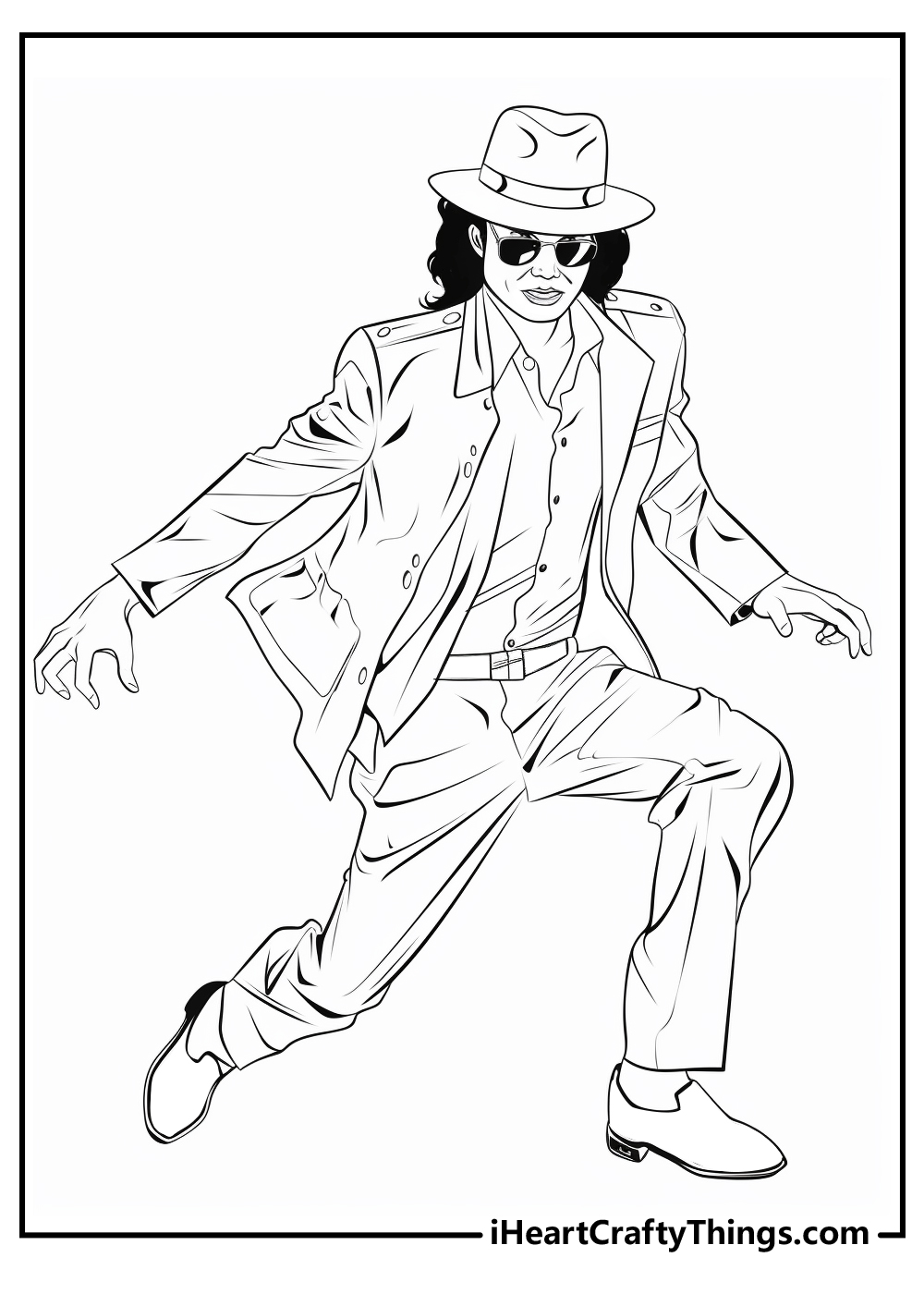 Michael jackson coloring pages free printables