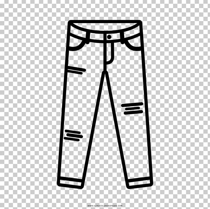 Drawing jeans pants coloring book sleeve png clipart active pants angle area black black and white