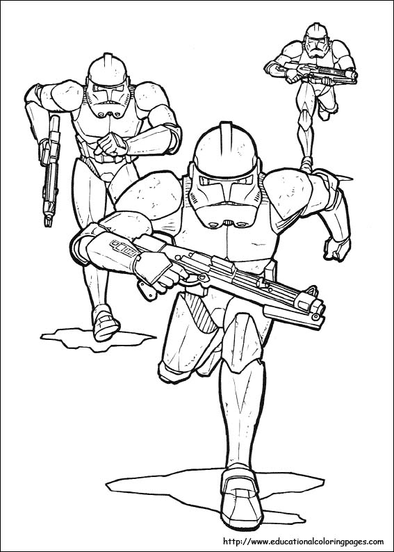 Star wars coloring pages free for kids