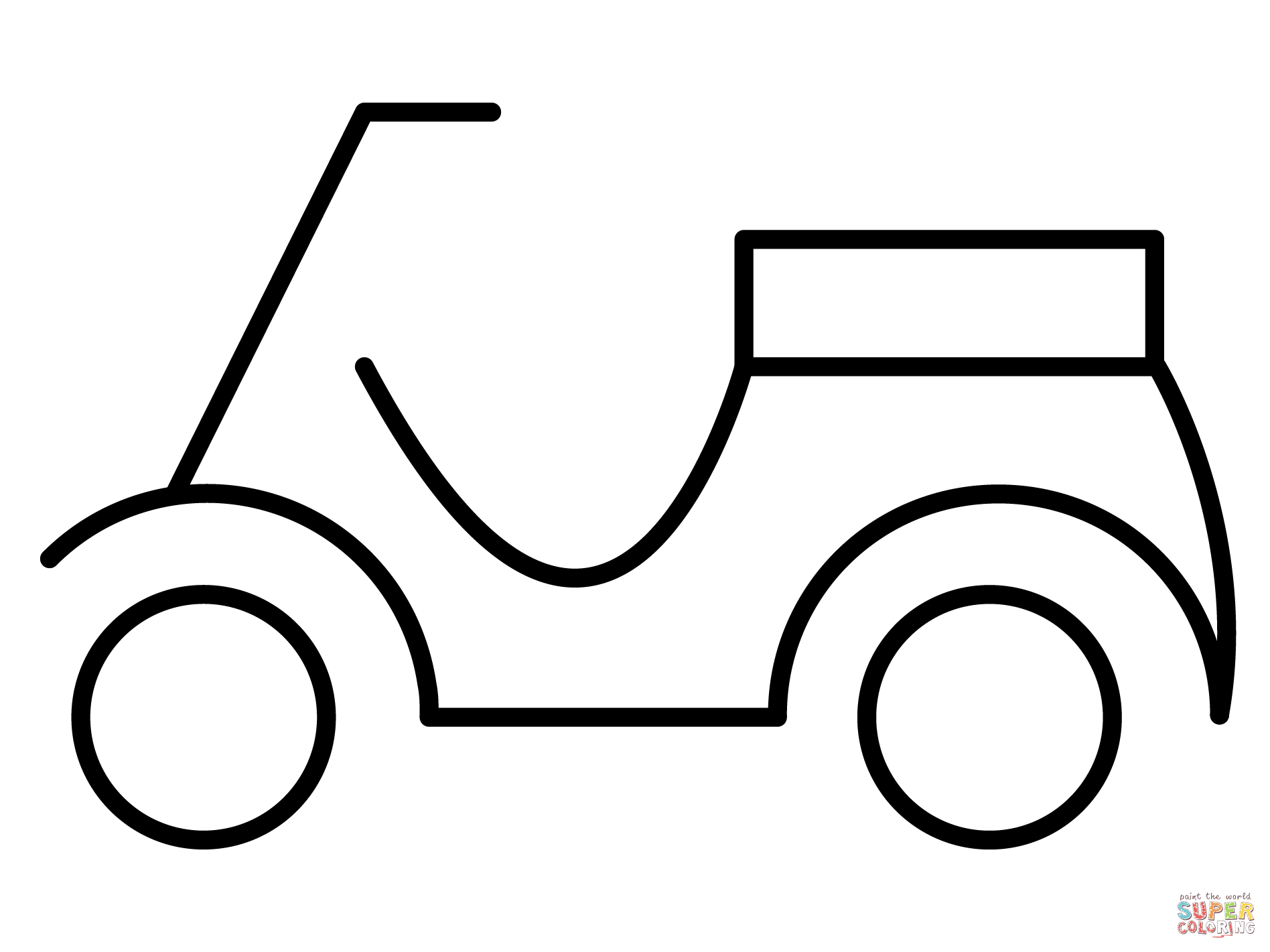 Motor scooter emoji coloring page free printable coloring pages