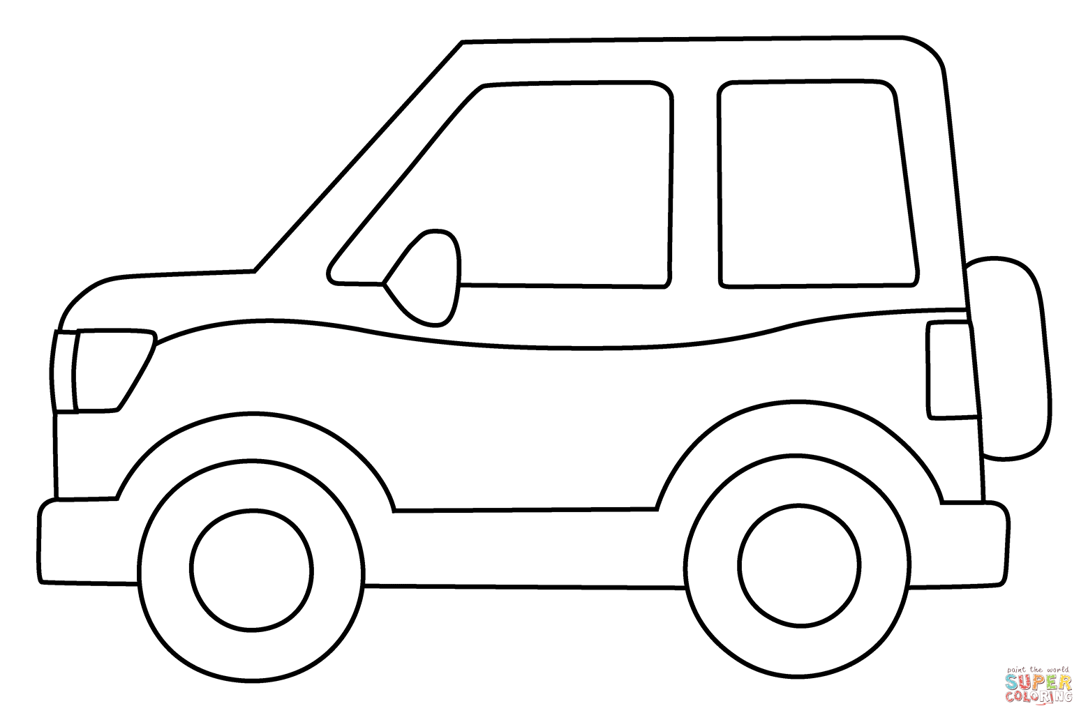 Sport utility vehicle emoji coloring page free printable coloring pages