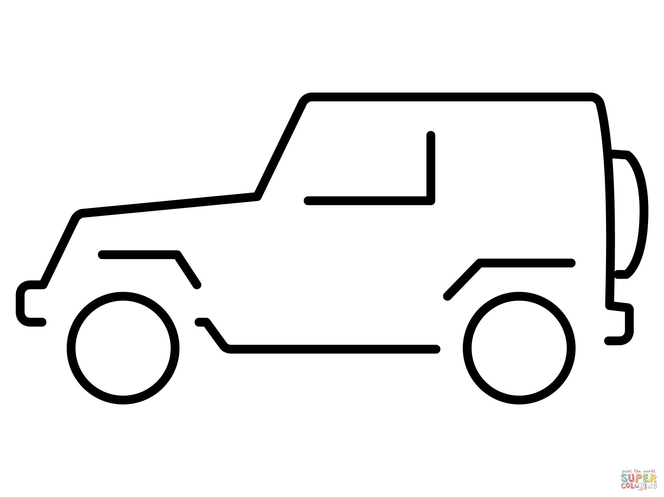 Sport utility vehicle emoji coloring page free printable coloring pages