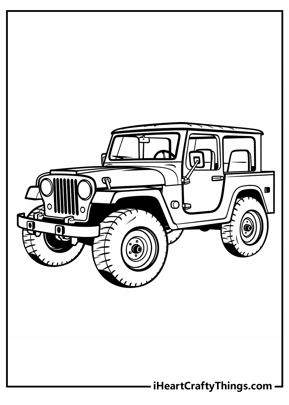 Jeep coloring pages free printables