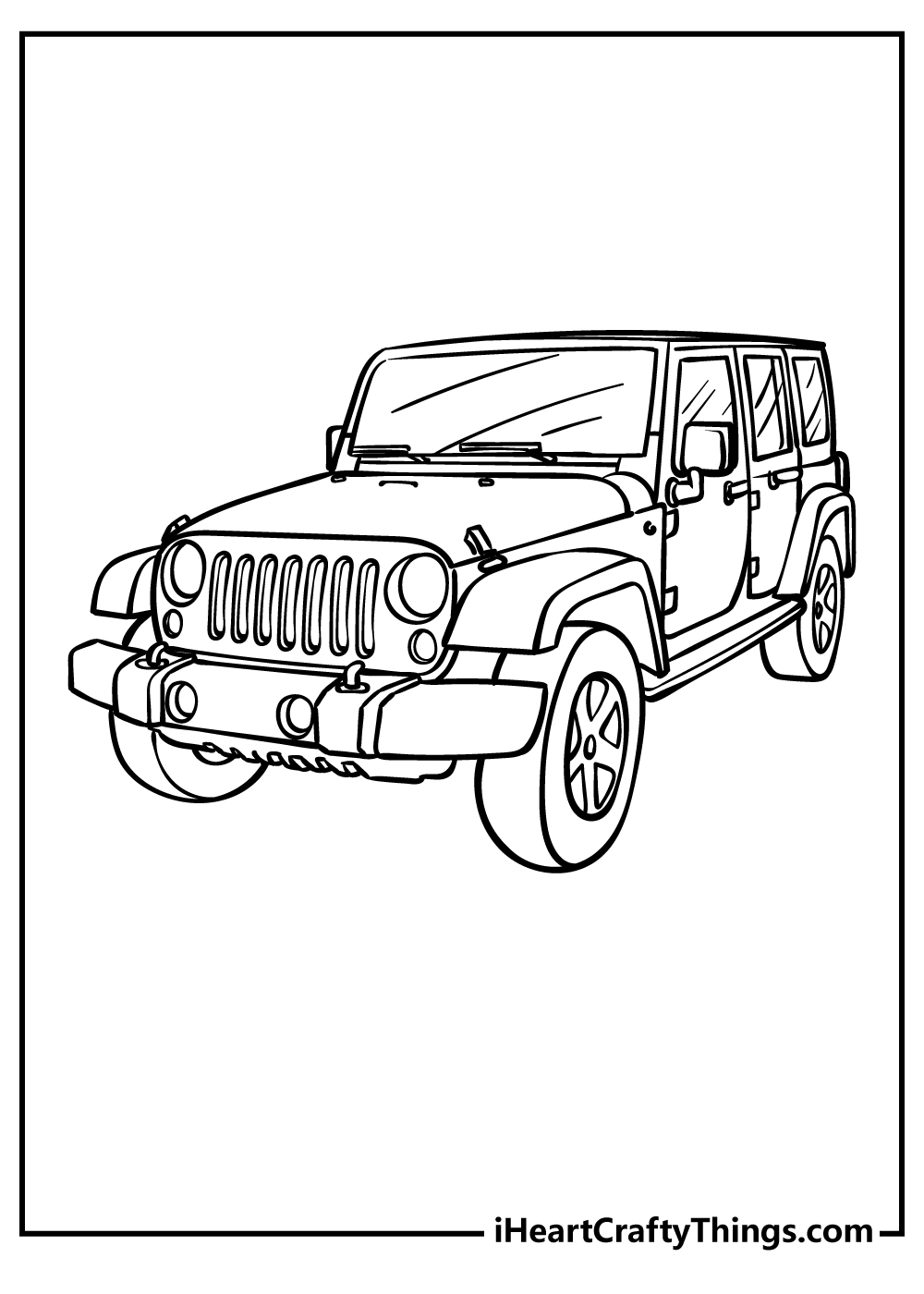 Jeep coloring pages free printables