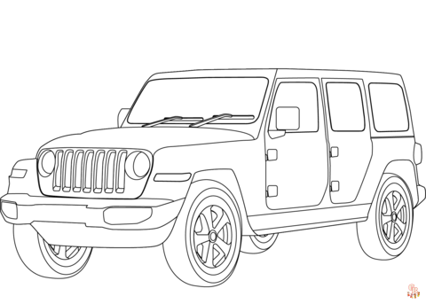 Jeep coloring pages free printable and easy coloring pages