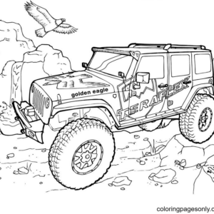 Jeep coloring pages printable for free download