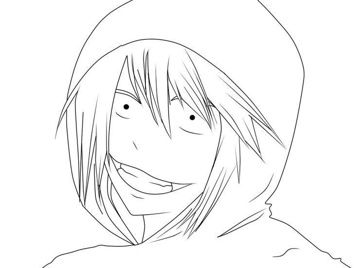 Jeff the killer anime coloring pages sketch coloring page jeff the killer coloring pages drawing reference poses