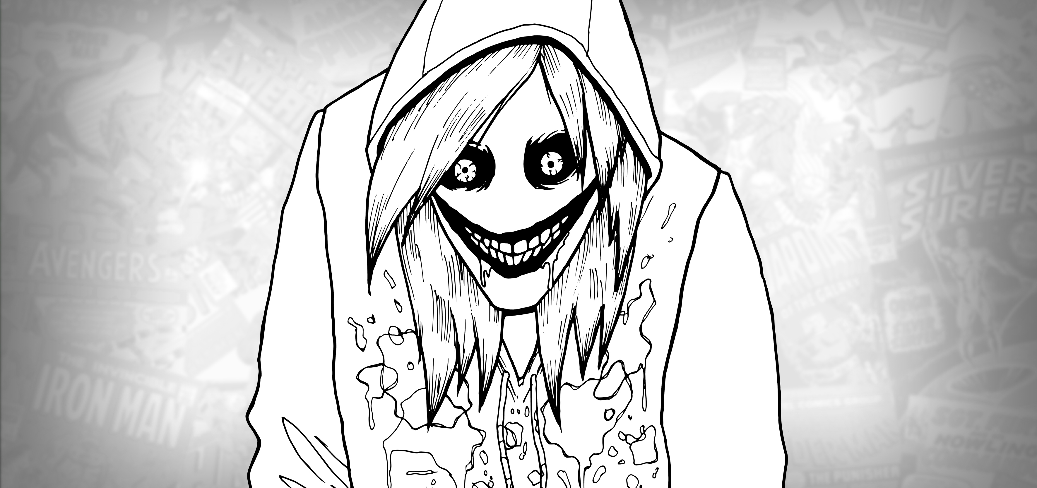 How to draw jeff the killer creepypasta drawing tutorial