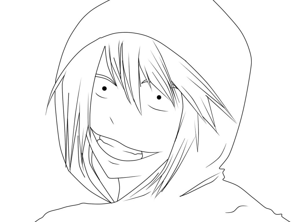 Jeff the killer anime coloring pages sketch coloring page jeff the killer coloring pages drawing reference poses