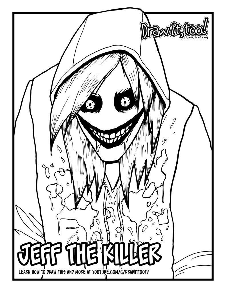 How to draw jeff the killer creepypasta drawing tutorial