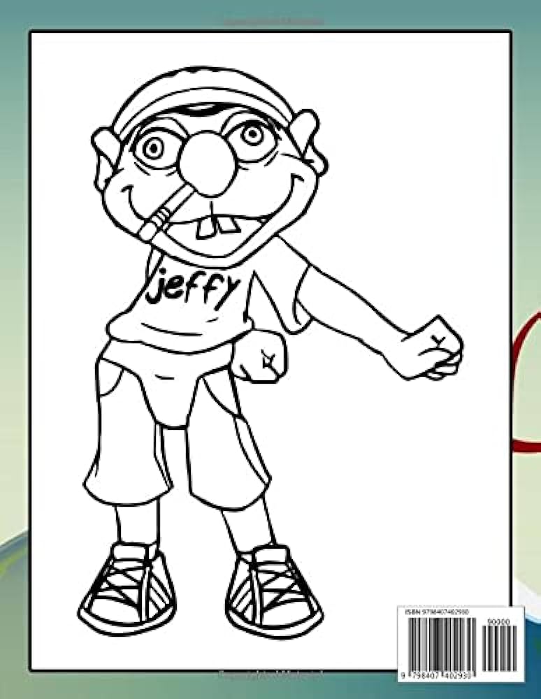 Jeffy coloring book an amazing coloring book with lots of illustrations for relaxation and strs relief diaz jerome libros