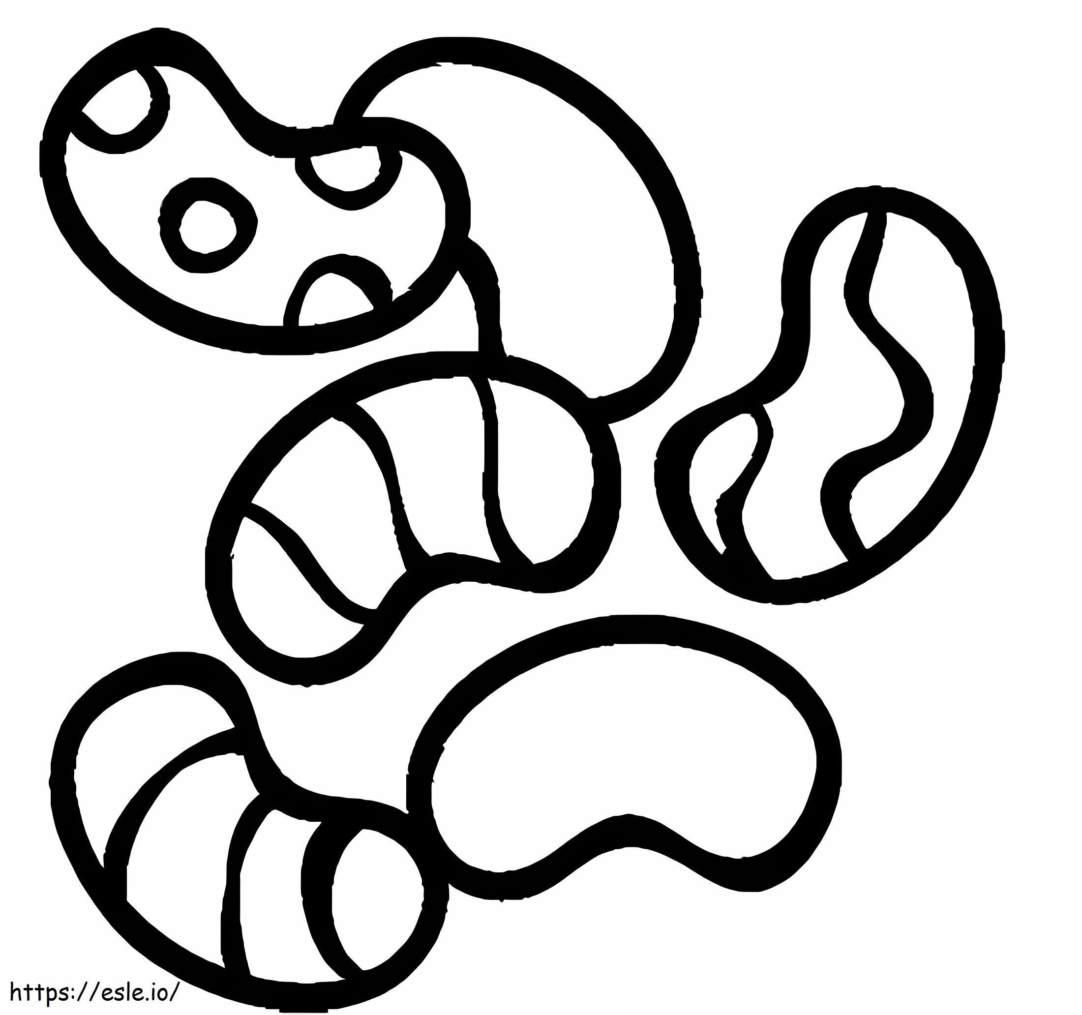 Beans drawing coloring page