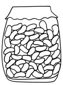 Jelly coloring page pages bean jar crafts sketch template jelly bean jar jelly beans food coloring pages