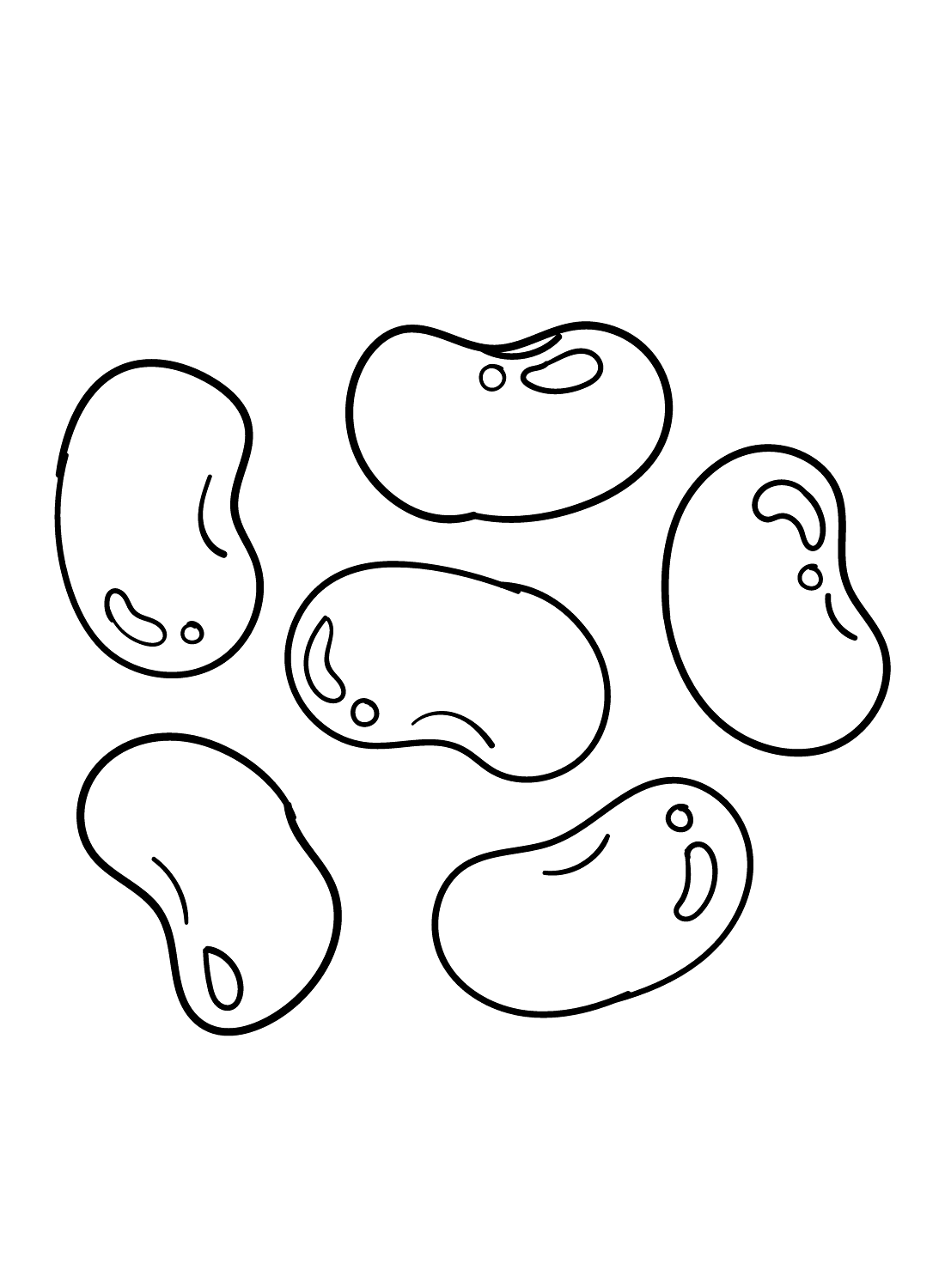 Beans coloring pages printable for free download