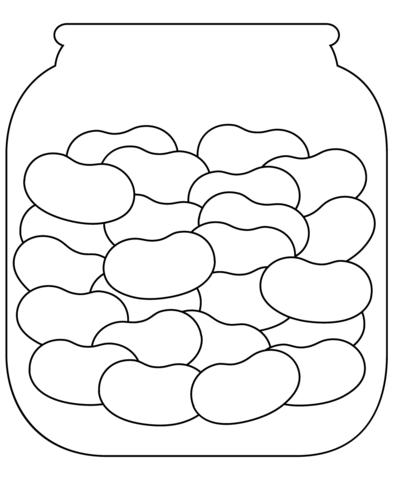 Jelly beans coloring page free printable coloring pages