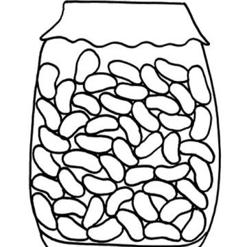 Bean day coloring pages jelly beans in jar coloring page kids jelly bean jar jelly beans coloring pages for kids